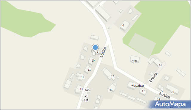 Łozice, Łozice, 9a, mapa Łozice