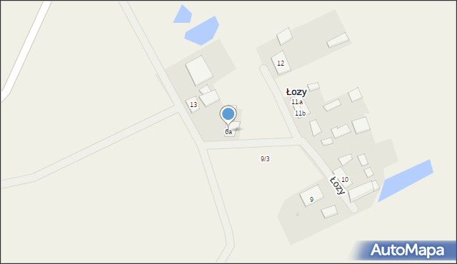 Łozy, Łozy, 6a, mapa Łozy