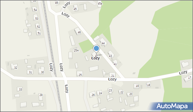 Łozy, Łozy, 42, mapa Łozy