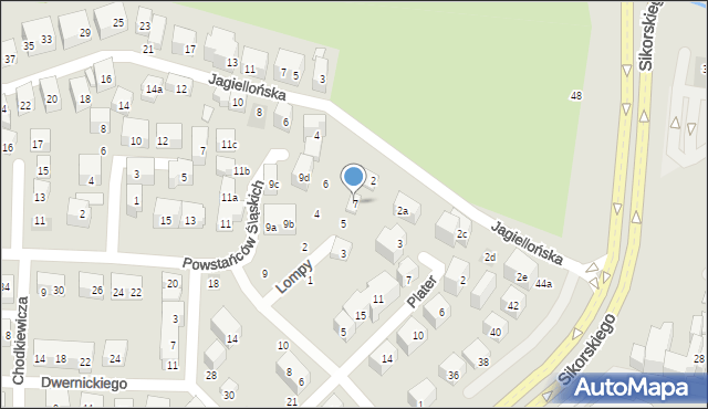 Lublin, Lompy Józefa, 7, mapa Lublina