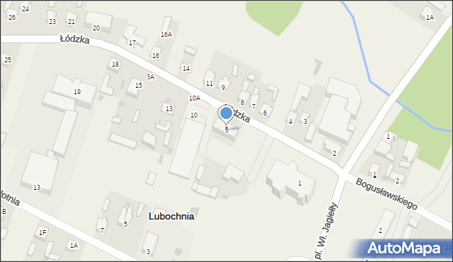 Lubochnia, Łódzka, 5, mapa Lubochnia