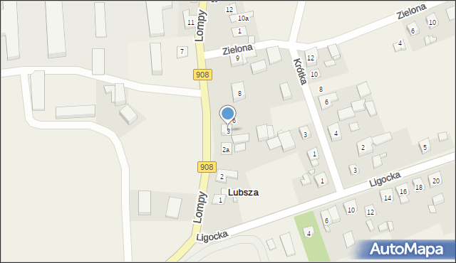 Lubsza, Lompy Józefa, 3, mapa Lubsza