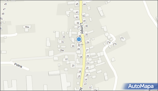 Lubsza, Lompy Józefa, 32, mapa Lubsza