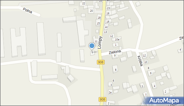 Lubsza, Lompy Józefa, 7, mapa Lubsza