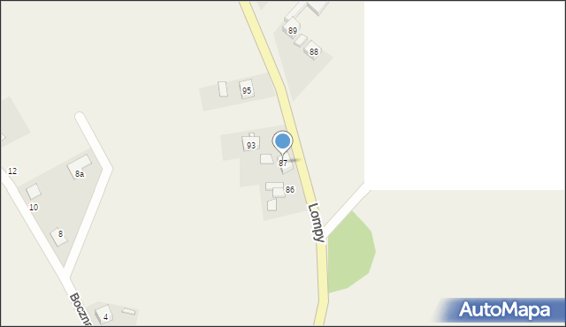 Lubsza, Lompy Józefa, 87, mapa Lubsza