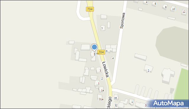 Łyszkowice, Łowicka, 5, mapa Łyszkowice