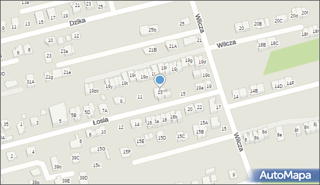 Marki, Łosia, 13, mapa Marki