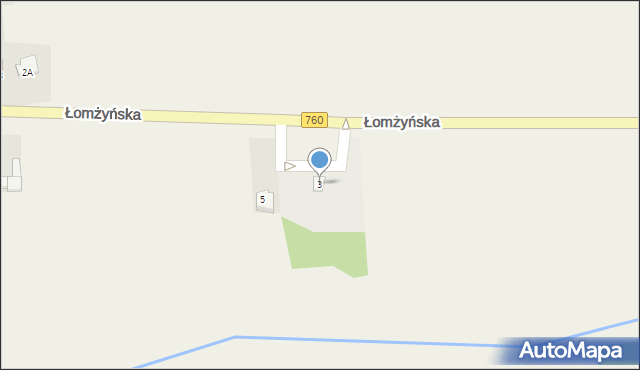 Miastkowo, Łomżyńska, 3, mapa Miastkowo