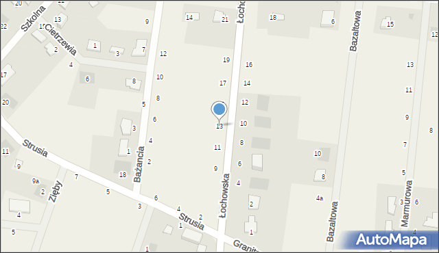 Murowaniec, Łochowska, 13, mapa Murowaniec