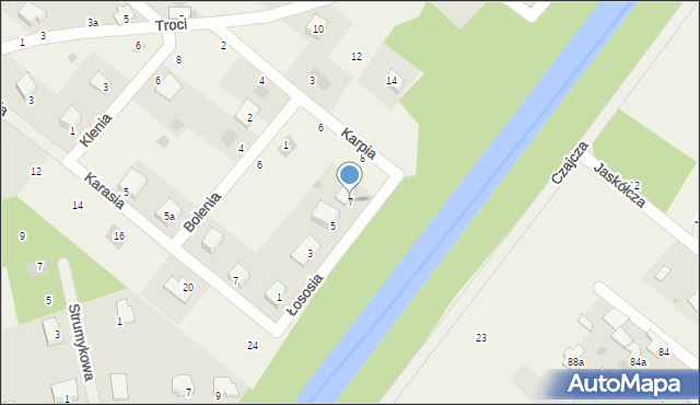 Murowaniec, Łososia, 7, mapa Murowaniec