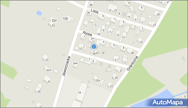 Myszków, Łowcza, 8, mapa Myszków