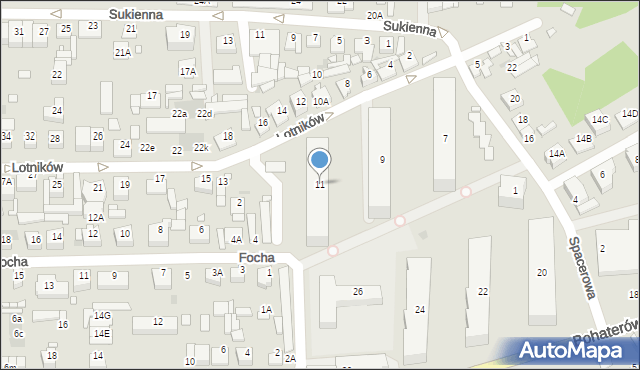 Nowy Dwór Mazowiecki, Lotników, 11, mapa Nowy Dwór Mazowiecki