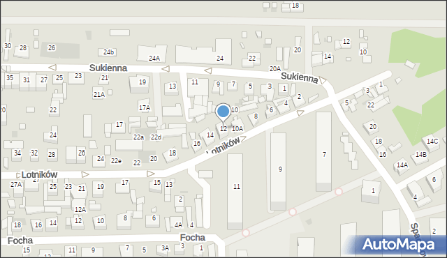 Nowy Dwór Mazowiecki, Lotników, 12, mapa Nowy Dwór Mazowiecki