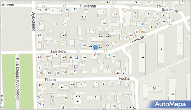 Nowy Dwór Mazowiecki, Lotników, 17, mapa Nowy Dwór Mazowiecki