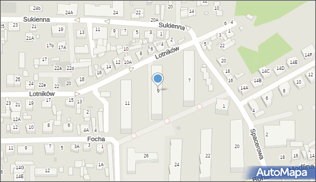 Nowy Dwór Mazowiecki, Lotników, 9, mapa Nowy Dwór Mazowiecki