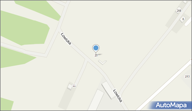 Nowy Konik, Łowicka, 10, mapa Nowy Konik