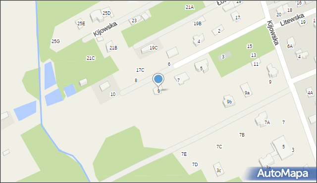 Odrano-Wola, Łotewska, 9, mapa Odrano-Wola