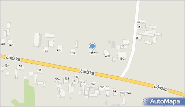 Opatówek, Łódzka, 43D, mapa Opatówek