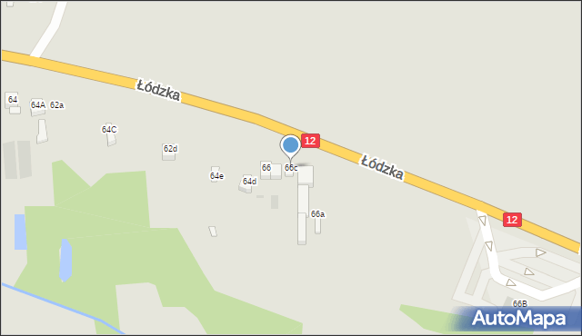 Opatówek, Łódzka, 66c, mapa Opatówek