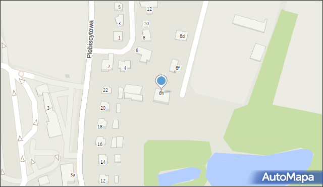 Ostróda, Łódzka, 6h, mapa Ostróda