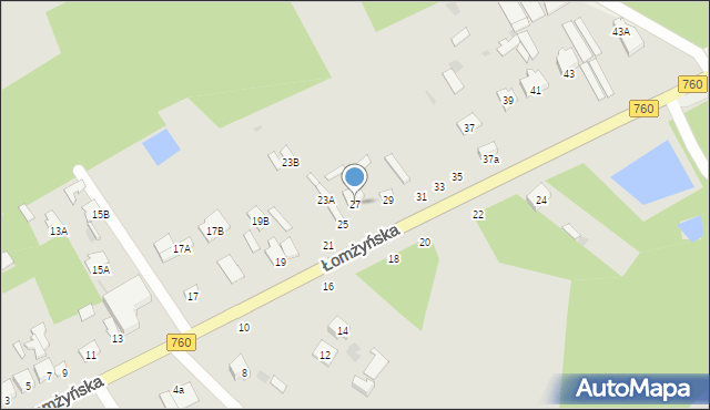 Ostrołęka, Łomżyńska, 27, mapa Ostrołęka