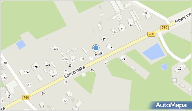 Ostrołęka, Łomżyńska, 33, mapa Ostrołęka