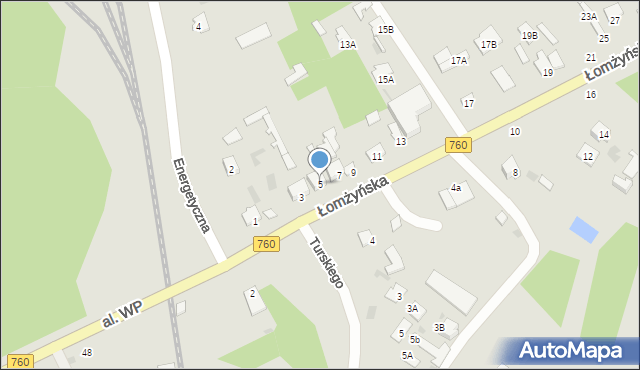 Ostrołęka, Łomżyńska, 5, mapa Ostrołęka