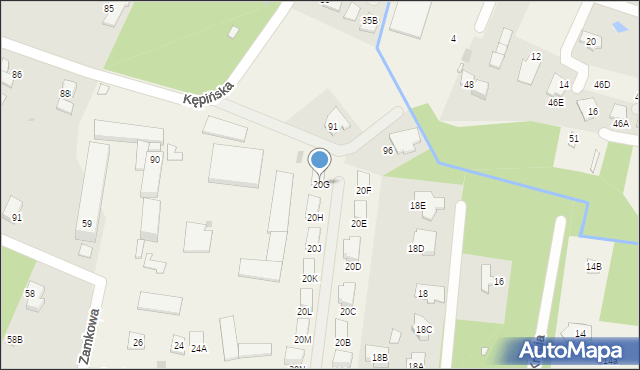 Otrębusy, Łosia, 20G, mapa Otrębusy
