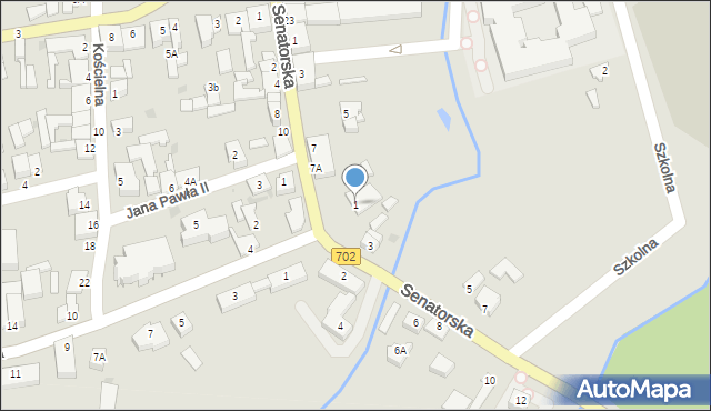 Piątek, Łowicka, 1, mapa Piątek
