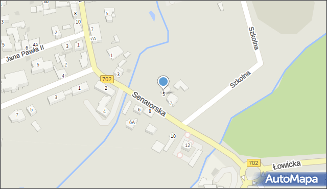 Piątek, Łowicka, 5, mapa Piątek