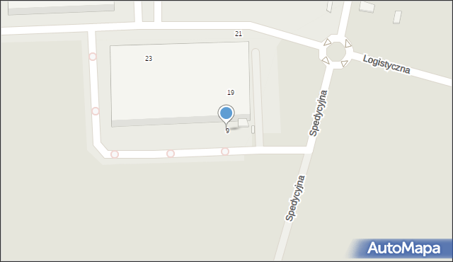 Piotrków Trybunalski, Logistyczna, 9, mapa Piotrków Trybunalski