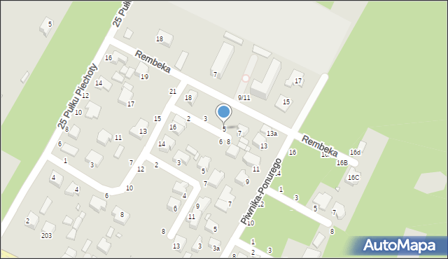 Piotrków Trybunalski, Łotockiego Zygmunta, por., 5, mapa Piotrków Trybunalski