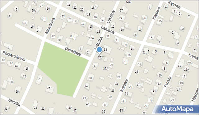 Płock, Lokalna, 35, mapa Płock