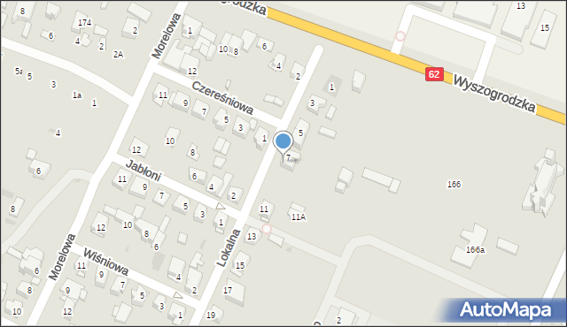 Płock, Lokalna, 7/1, mapa Płock