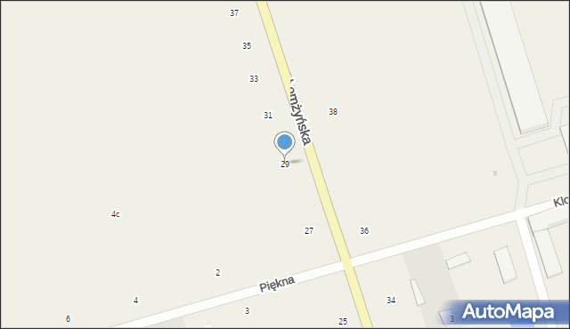 Podgórze, Łomżyńska, 29, mapa Podgórze