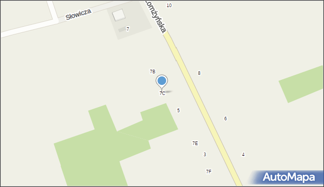 Podgórze, Łomżyńska, 7C, mapa Podgórze