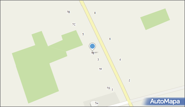 Podgórze, Łomżyńska, 7E, mapa Podgórze