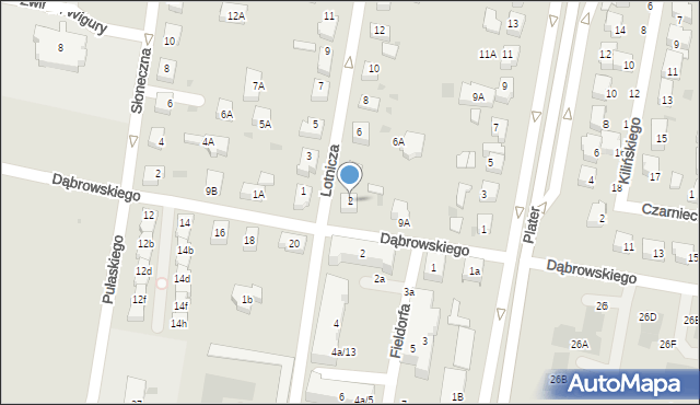 Pruszcz Gdański, Lotnicza, 2, mapa Pruszcz Gdański