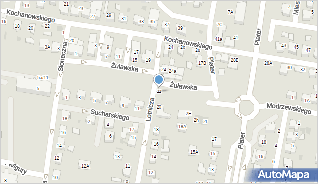 Pruszcz Gdański, Lotnicza, 22, mapa Pruszcz Gdański