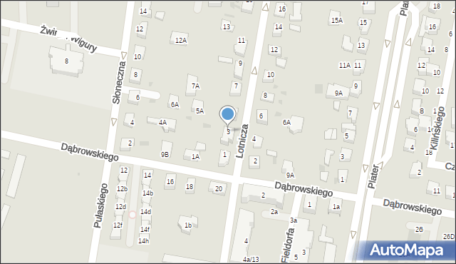 Pruszcz Gdański, Lotnicza, 3, mapa Pruszcz Gdański