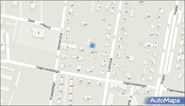 Pruszcz Gdański, Lotnicza, 5A, mapa Pruszcz Gdański