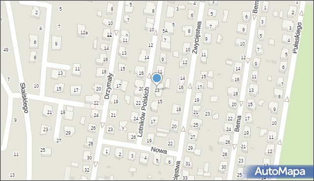 Pruszcz Gdański, Lotników Polskich, 13, mapa Pruszcz Gdański