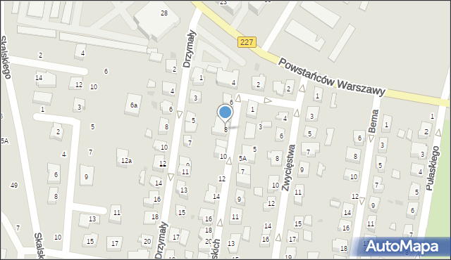 Pruszcz Gdański, Lotników Polskich, 8, mapa Pruszcz Gdański