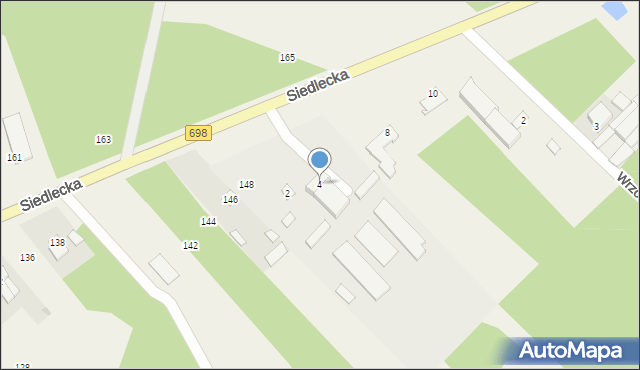 Pruszyn, Łosicka, 4, mapa Pruszyn