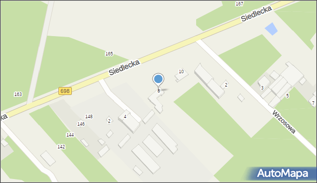 Pruszyn, Łosicka, 8, mapa Pruszyn