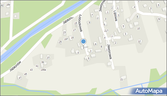 Przyborów, Łobozkowa, 2, mapa Przyborów