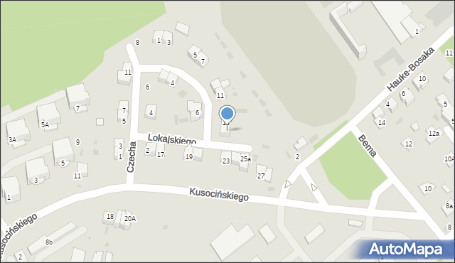 Puławy, Lokajskiego Eugeniusza, 15, mapa Puław