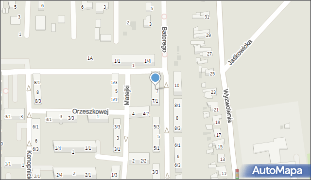 Pyskowice, Lompy Józefa, 7/2, mapa Pyskowice