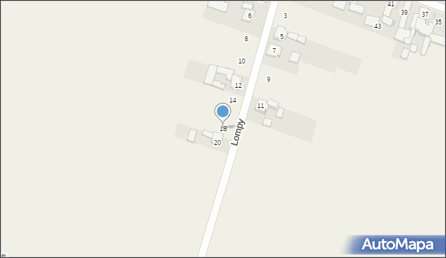 Racławiczki, Lompy Józefa, 18, mapa Racławiczki