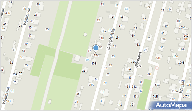 Radom, Lotna, 35a, mapa Radomia